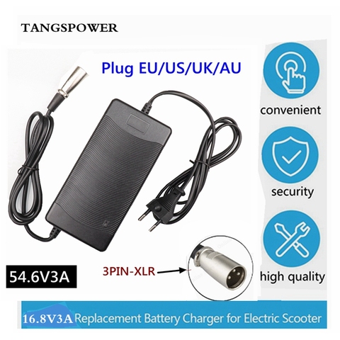 54.6V 3A Lithium Battery Charger 54.6V3A Electric Bike Charger For