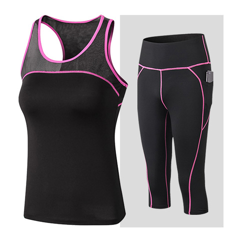 2022 New Women Yoga Set Quick Dry 2 Piece Suit Female Outdoor Sportswear Fitness suit Plus Size  Sport Workout for woman ► Photo 1/6