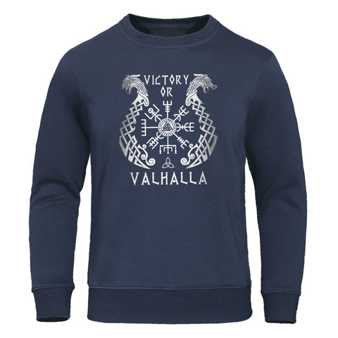 Viking legend Men Hoodies Sweatshirt Valhalla Odin Mens Sweatshirts 2022 Autumn Winter Casual Pullover Fleece Warm Streetwear ► Photo 1/6