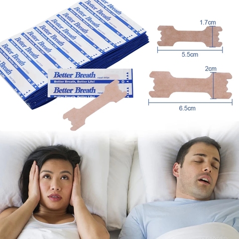 200pcs Anti Snoring Nasal Patch Better Breathe Good Sleeping Nasal Strips Stop Snoring Strips Easier Health Care Patch Product ► Photo 1/6