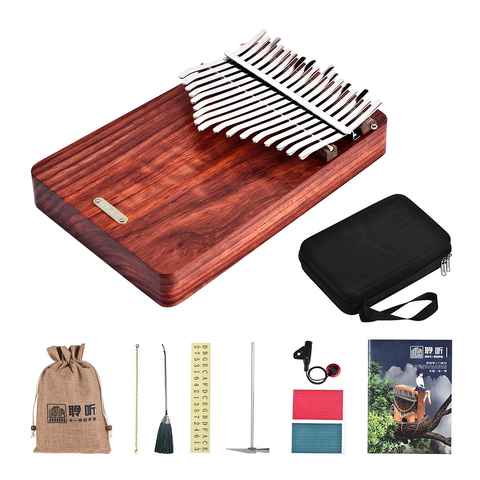 LINGTING K17A 17-key Portable Thumb Piano Kalimba Mbira Sanza Padauk Matetial kalimba Africa instrument thumb piano ► Photo 1/6