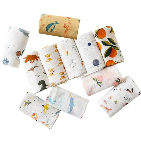 New Baby Blanket Newborn Soft bamboo fiber Baby Blankets Muslin Swaddle Wrap Feeding Burp Cloth Towel Scarf Baby Stuff ► Photo 1/6