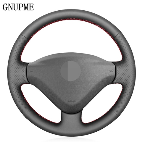DIY Artificia Leather Car Steering Wheel Cover for Peugeot 207 2006-2014 Fiat Scudo 2010-2016 Expert 2008-2016 Partner 2009-2022 ► Photo 1/6
