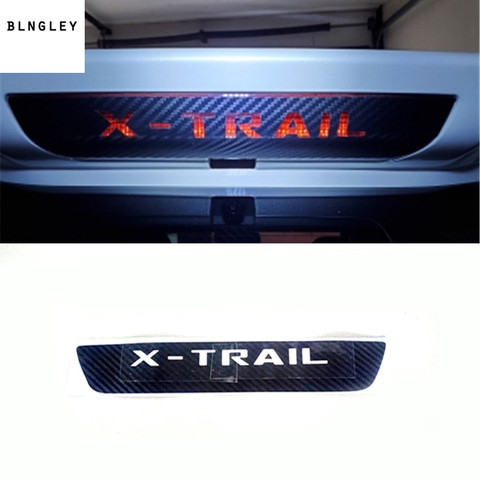 1PC carbon fiber car stickers of High mounted stop lamp High brake lights for 2014-2017 Nissan X-TRAIL car accessories ► Photo 1/1