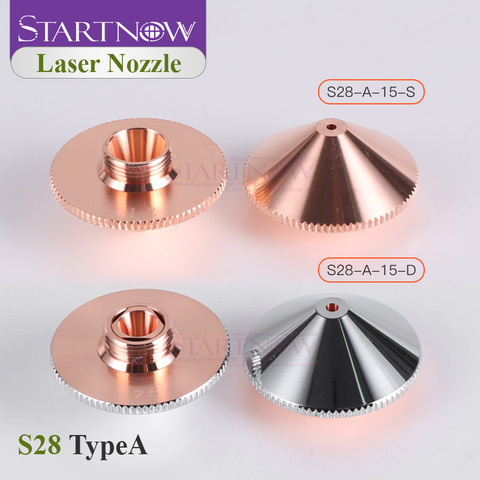 Dia.28mm H15 M11 Single/Double Layers Chrome-Plated Caliber 0.8-5.0 OEM Precitec Laser Nozzles For CNC Fiber Laser Cutting Head ► Photo 1/6