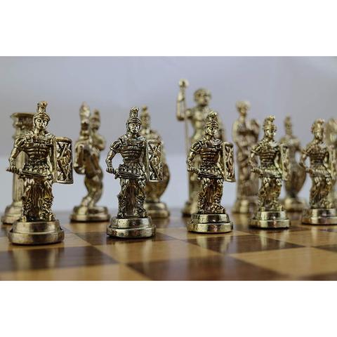 (Only Chess Pieces) Historical Handmade Rome Figures Metal Chess Pieces Big Size King 11cm(Board is Not Included) ► Photo 1/6