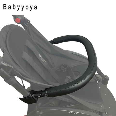 Stroller Bar Handle Bar for Bugaboo Bee Babyzen Yoyo Yoya Stroller Armrest  Pu Leather Cover Pram Bumper Bar Trolley Accessories ► Photo 1/6