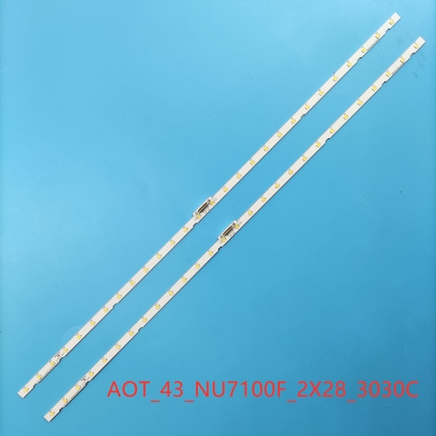 LED backlight strip(2) for Samsung 43NU7100 UE43NU7100 UN43NU7100 UE43NU7100U AOT_43_NU7100F UE43NU7120U UE43NU7170U BN96-45954A ► Photo 1/6