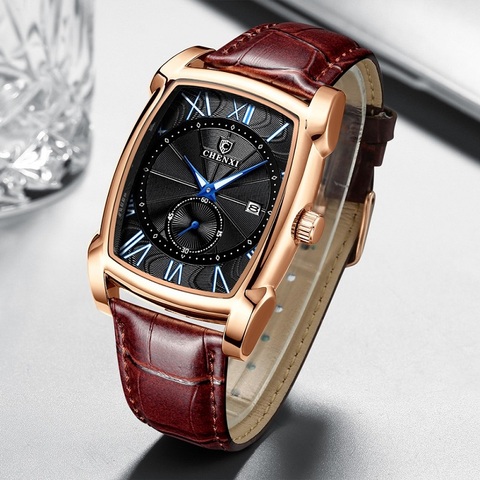 CHENXI 2022 New Watch Luxury Retro Men Watches Business Waterproof Quartz Wristwatch Male Calendar Roman Numerals Stop Watch ► Photo 1/6