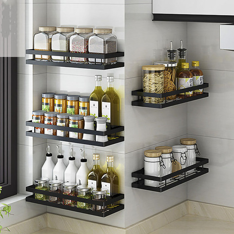 Spice Rack Cabinet Wall Spice Rack Spice Jar Shelf Storage 