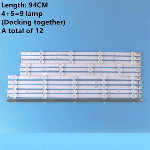(New Original Kit) 12 PCS LED backlight strip for LG TV 47LA620S 6916L-1259A 6916L-1260A 6916L-1261A 6916L-1262A LC470DUE ► Photo 1/3