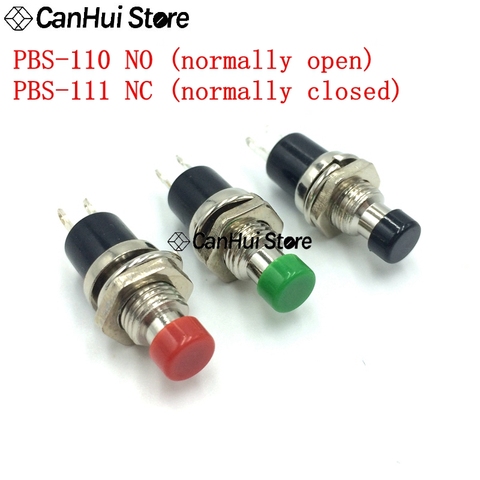 10Pcs PBS-110 -111 7MM Momentary Push Button Switch Press The Reset Switch ON OFF Button Micro Switch Normally Open closed NO/NC ► Photo 1/5