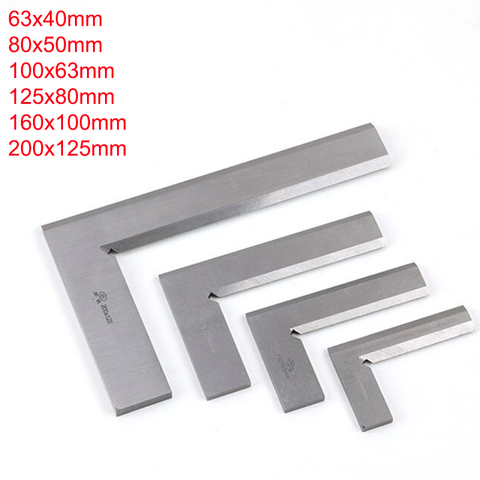 Stainless Steel Bladed 90 Degree 63x40 100x63 160x100mm Angle Try Square Ruler Bevel Edge Square Gauge edge angle ruler ► Photo 1/6