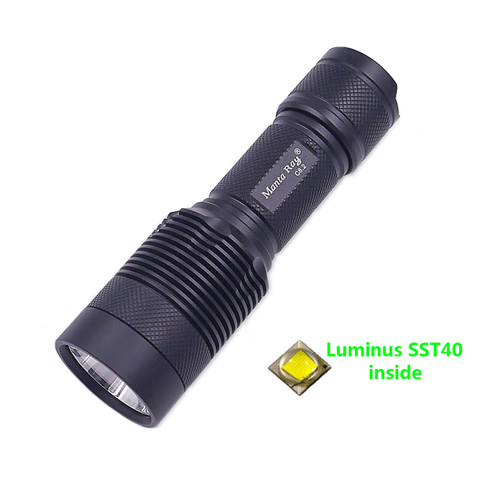 Most powerful led flashlight torch SST40 rechargeable tactical flashlights 18650 or 26650 hand lamp SST-40-W C8.2 ► Photo 1/1