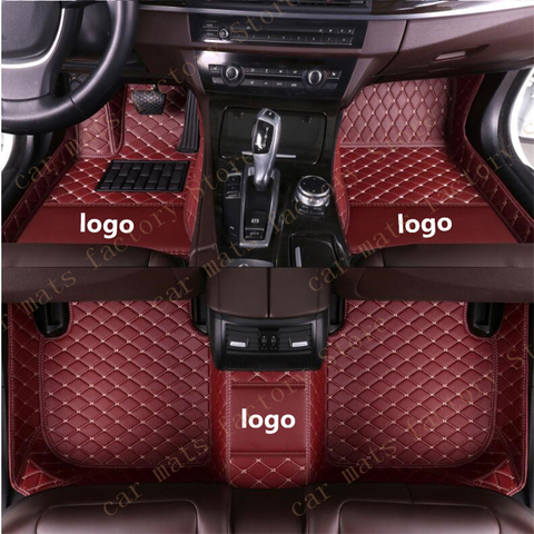 car floor mats for mercedes w212 all models w204 w205 cla For AMG w245 glk gla gle gl x164 vito leather car mats accessories ► Photo 1/6