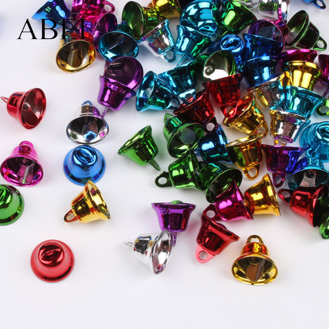50pcs 11mm 20mm 25mm Multicolor Pets Bells Toys Gingle Bell For Wedding party Xmas tree Decoration DIY Handmade bell crafts ► Photo 1/6