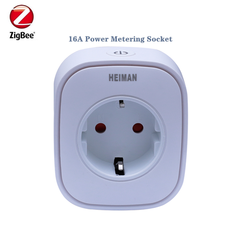 Heiman Zigbee Power Metering Plug EU , UK ,US Wall socket Control Power On off For Smart Home Device By App ► Photo 1/6