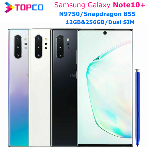 Samsung Galaxy Note10+ Note10 Plus N975U Original Mobile Phone Snapdragon 855 Octa Core 6.8