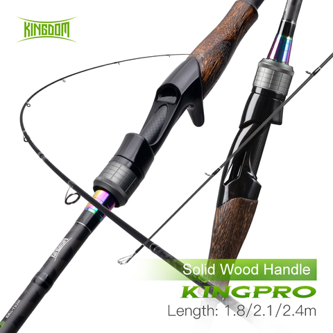 Kingdom KING PRO Fishing Rods 1.8m 2.1m 2.4m UL/L M/ML M/MH Two Section Double Tips Spinning And Casting Feeder Travel Rod ► Photo 1/6