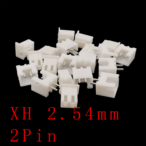 100PCS XH2.54 2P JST Terminal Wire Connector Adaptor 2 Pin 2.54mm Pitch  Plastic Shell Housing Plug Socket Terminals Blocks ► Photo 1/3