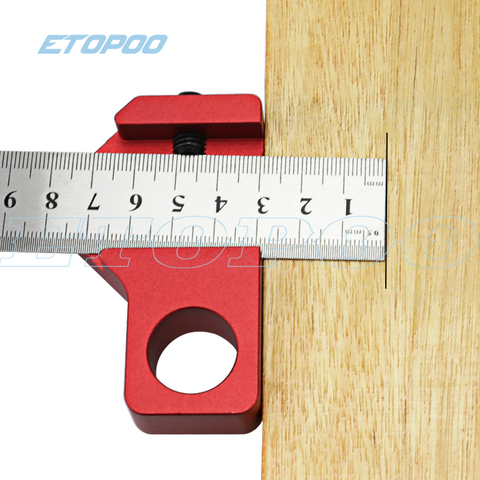 Carpentry DIY Woodworking Angle Scriber Steel Ruler Positioning Block Line Scriber Gauge Aluminum Alloy For Measuring Tools ► Photo 1/6