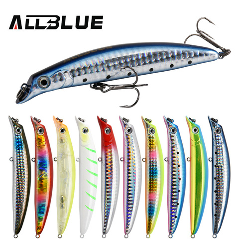 ALLBLUE CAPTOR 105F Fishing Lure 105mm 13g Floating Wobbler Long Casting Minnow Depth 0.5-0.8m Bass Pike Artificial Bait Tackle ► Photo 1/6