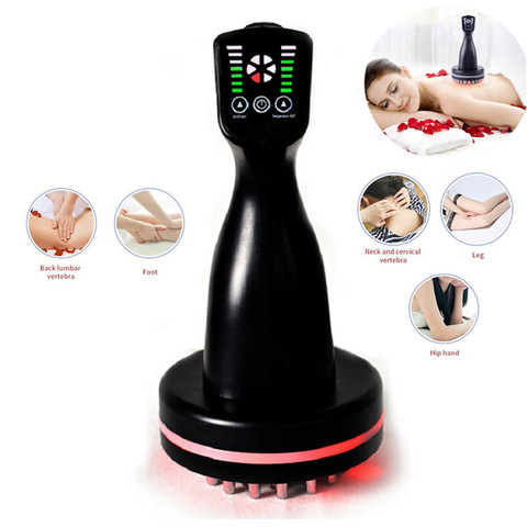 Microcurrent Meridian Massage Comb Scrape Infrared Body Detoxification Regimen Dredging Warm Brush Shape Promote Blood Relaxing ► Photo 1/6