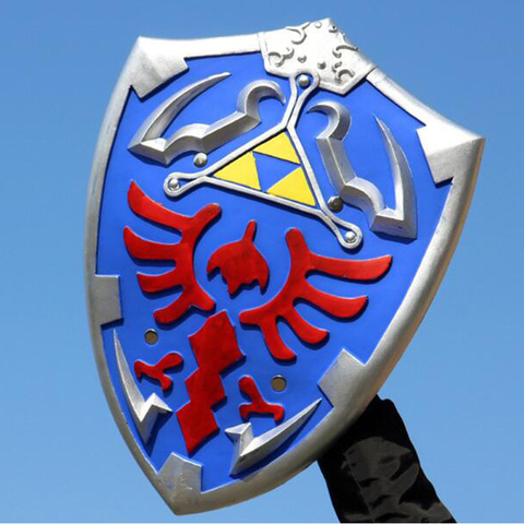 1:1 skysword Hylian Shield Cosplay Prop Halloween Link Weapon Role Play safe children toy ► Photo 1/6