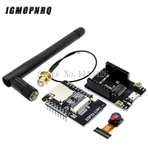 ESP32-CAM-MB ESP-32S WiFi Module Serial to WiFi Development Board 5V Bluetooth With OV2640 Camera Support Photo/Video Antenna ► Photo 1/6