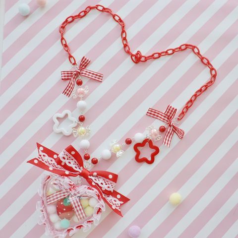 Handmade Lolita Lolita Sweet Tie Necklace Donut Accessories Love Necklace Sweet Series ► Photo 1/4