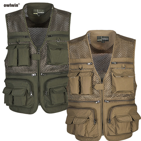 Fishing Jacket Camping Vest Fishing Vest Quickly Outdoor Gentlemen West with Multi Pocke Mesh Vest Tactical Military ► Photo 1/6