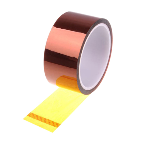 50MM X 33M(100ft) Polyimide Gold BGA Tape Heat Tape Thermal Insulation Tape High Temperature Resistant Tape ► Photo 1/2