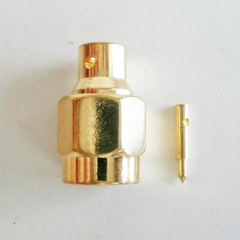 1X Pcs Connector SMA Male plug Solder for semi-rigid RG402 0.141