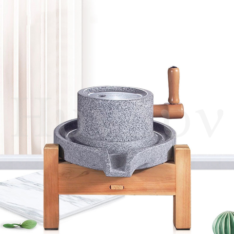 Family granite stone mil stone grinder stone mill Soy milk hemp Material With old fir shelf Handmade small stone ► Photo 1/1