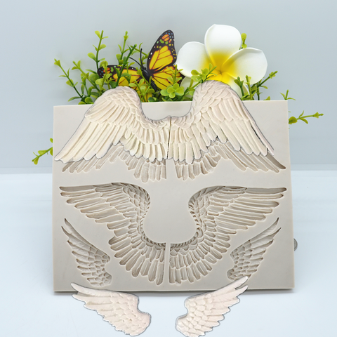 Angel Wings Resin Mold Silicone Kitchen Baking Tools DIY Chocolate Pastry Fondant Moulds Dessert Cake Lace Decoration Supplies ► Photo 1/6