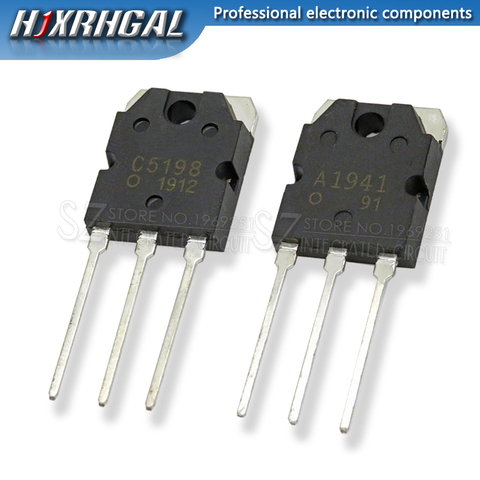 10PCS 5pairs 2SC5198 2SA1941 TO3P (5PCS A1941 + 5PCS C5198)  TO-3P Transistor original authentic HJXRHGAL ► Photo 1/1