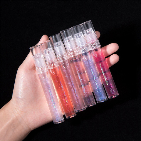 Cute Wet Crystal Jelly Lip Gloss Shiny Cherry Clear Lip Oil Care Moisturize Transparent Lipgloss Beauty Make Up Liquid Lipstick ► Photo 1/6