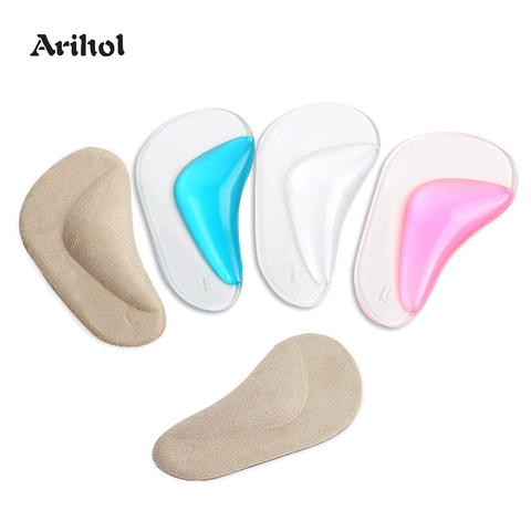 Foot's Arch Support Shoe Insole for Flat Feet Gel Arch Inserts Pad for Plantar Fasciitis Adhesive Arch Pad Relieve Foot Pressure ► Photo 1/5