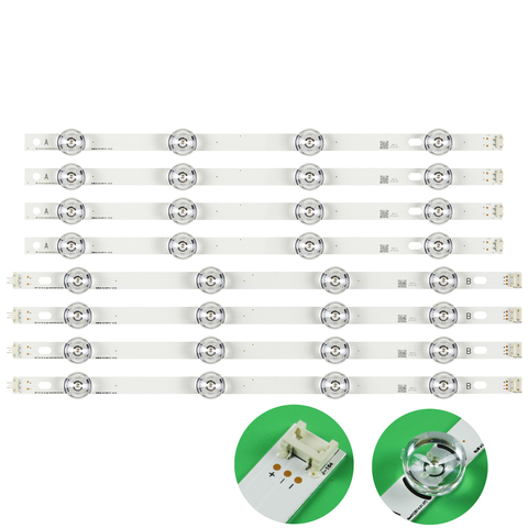 8 PCS/set LED backlight strip bar for LG LC420DUE 42LB3910 42LF620V INNOTEK DRT 3.0 42 inch A B 6916L-1709A 6916L-1710A ► Photo 1/6