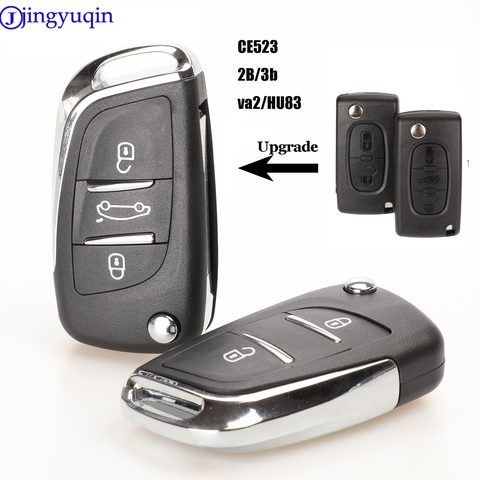 jingyuqin VA2/HU83 2/3B Ce0523 Modified Flip Remote Car Key Shell For Citroen Coupe VTR C2 C4 C5 C6 C8 Berlingo Xsara Picasso ► Photo 1/5