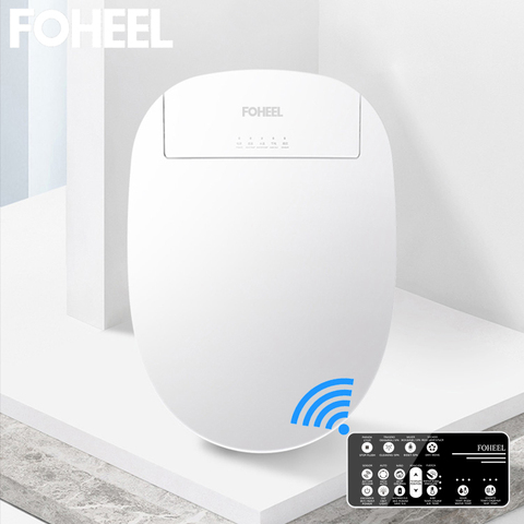 FOHEEL Electric Bidet Cover Smart Bidet heated toilet seat Led Light Wc smart toilet seat lid Intelligent Toilet Seat ► Photo 1/6