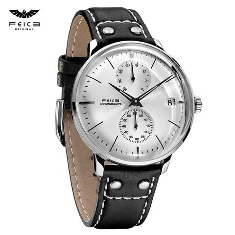 FEICE Men's Automatic Mechanical Watch 35 Hours Energy Reserve Watches Waterproof  Domed Mirror Bauhaus Dress Watch FM212 ► Photo 1/6