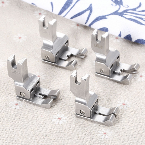 1Pc Steel Left & Right Top-stitching Double Compensating Presser Foot for Industrial Flatcar Sewing Machine CD1/32 1/16 1/8 3/16 ► Photo 1/6