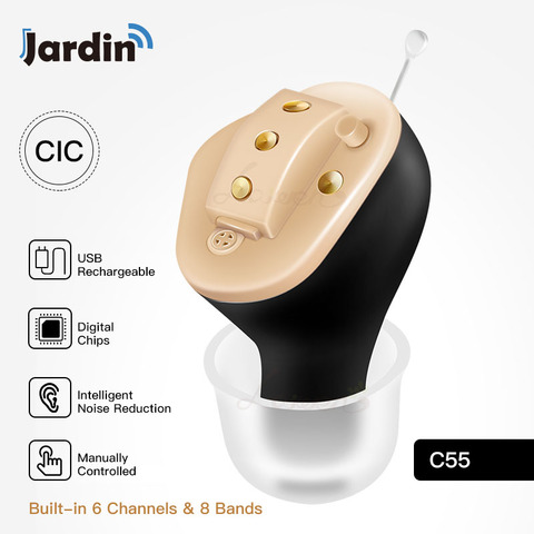 Jardin Rechargeable Hearing Aids Invisible  listening devices The Ear Sound Amplifier  Hearing Aids Cost Dropshipping ► Photo 1/6