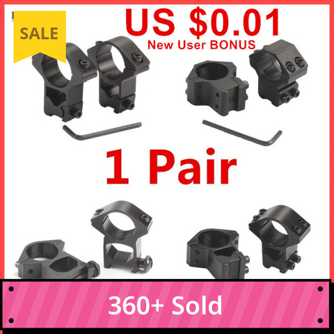 1 Pair MIZUGIWA Scope Mount Rings 25.4mm / 30mm Weaver 11mm / 20mm Picatinny Rail For Optics Sight Pistol Airsoft Accessories ► Photo 1/6