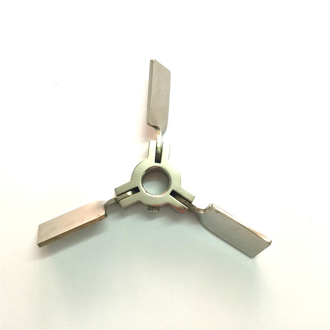 Stir Blade Stainless Steel Mixer Impeller Lab Stirrer Paddle Folding Three-blade Length 65 mm Diam. 150 mm Inner Hole Diam. 16mm ► Photo 1/6