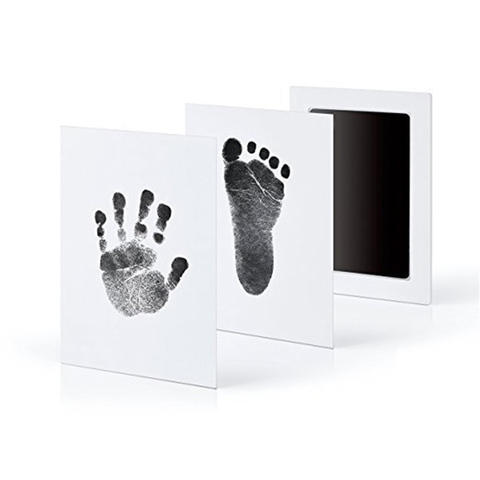 Safe Non-toxic Baby Footprints Handprint No Touch Skin Inkless Ink Pads Kits for 0-6 months Newborn Pet Dog Paw Prints Souvenir ► Photo 1/6