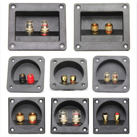 2-Way Banana jack and plugs home Car Stereo Screw Cup Connectors Subwoofer Plugs Speaker Box Terminal Binding Post ► Photo 1/6