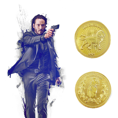 John Wick Coin Cosplay Props  Continental Hotel Coins Metal Accessories ► Photo 1/6