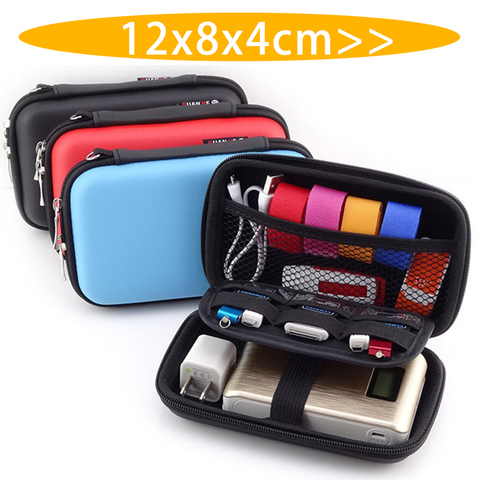 EVA Mini Portable Earphone Bag Coin Purse Headphone USB Cable Case Storage Box Wallet Carrying Pouch Bag Earphone Accessories ► Photo 1/6